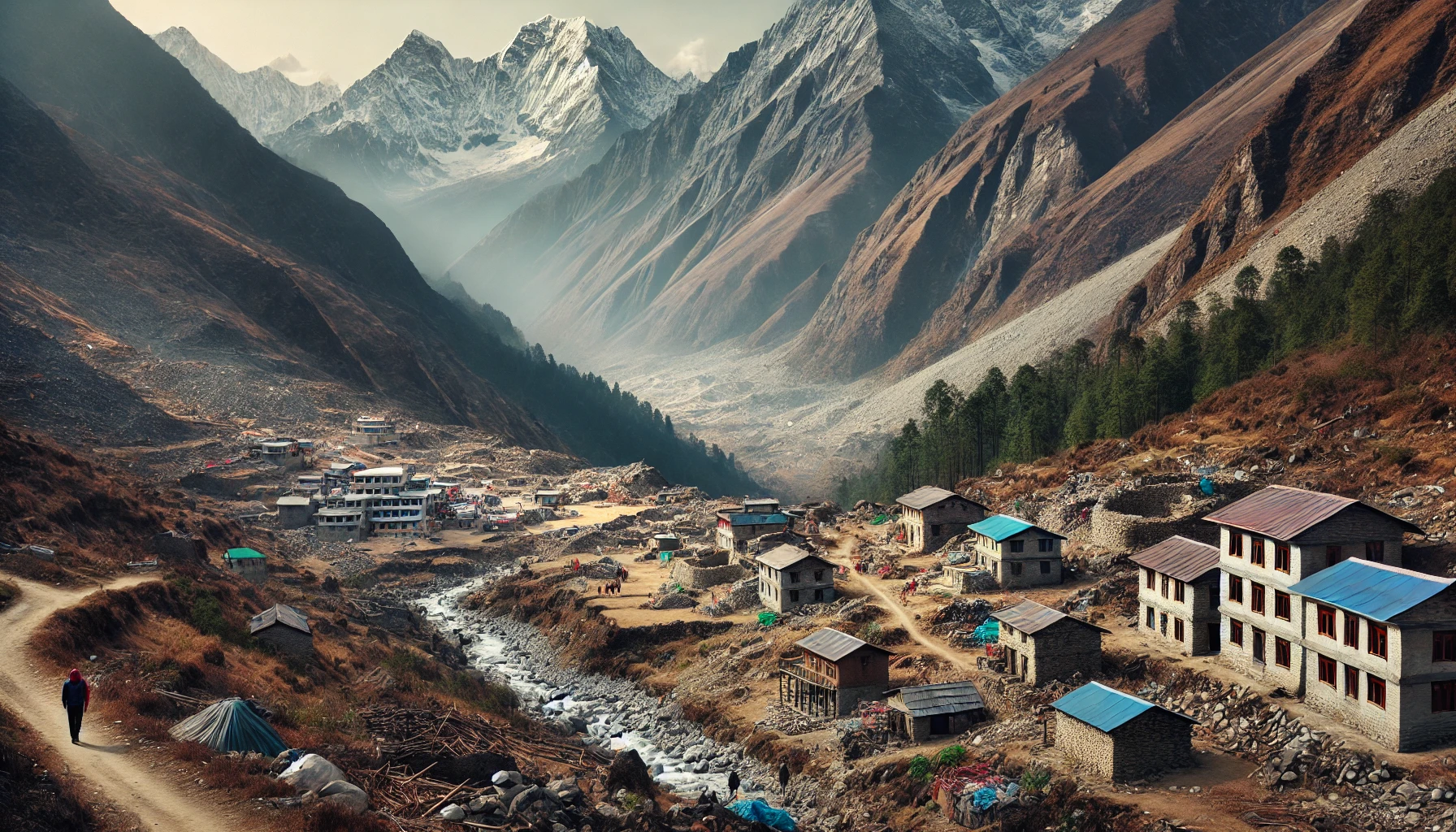 is langtang village rebuilt