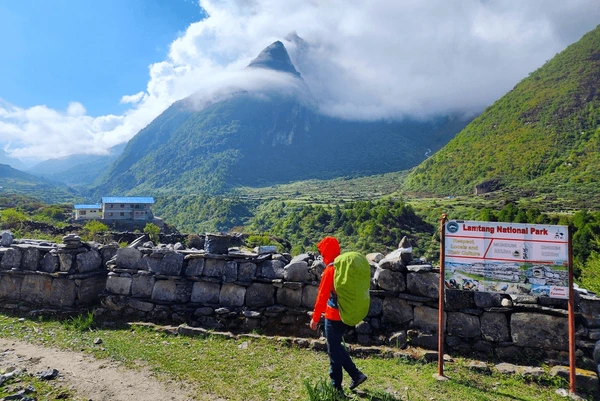 A person on Langtang National Park