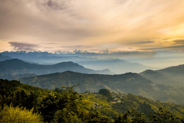 sunrise view in langtang