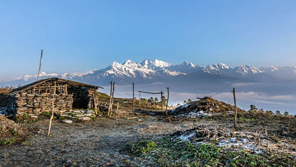 top view of langtang
