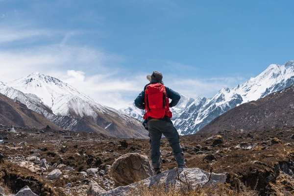 tourists in langtang region