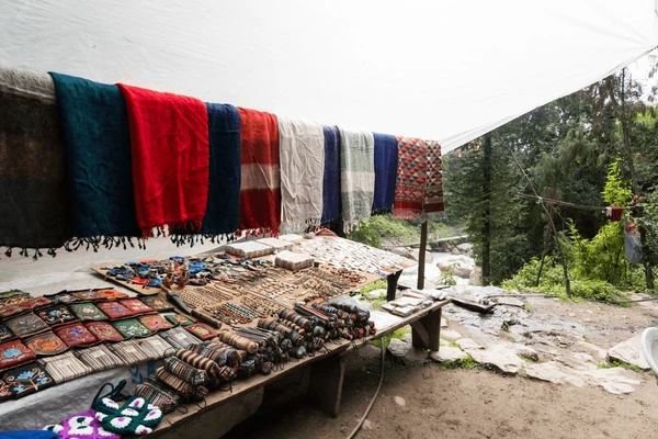 various clothes in sale in langtang